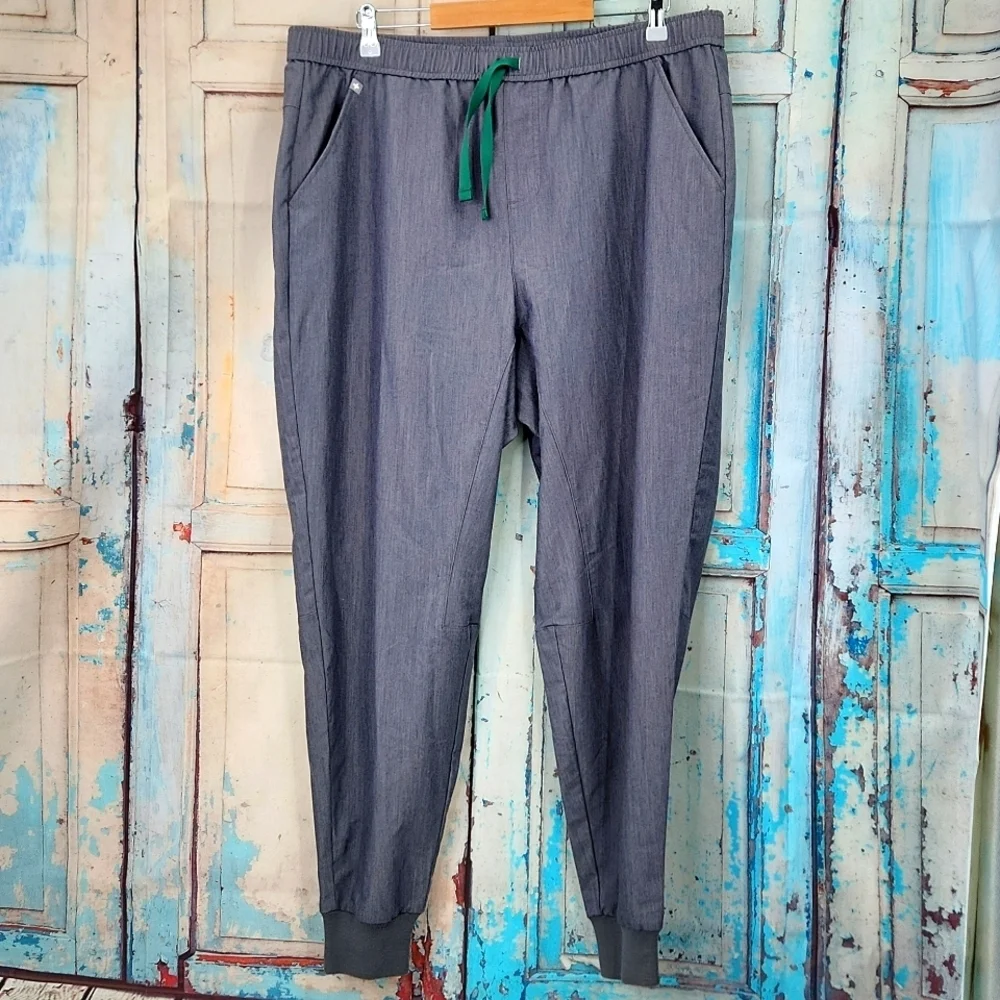 Figs Tansen™ Jogger Scrub Pants Men’s‎ Gray Green Drawstring MXXSW2004